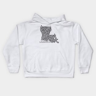 State of Louisiana Maze Kids Hoodie